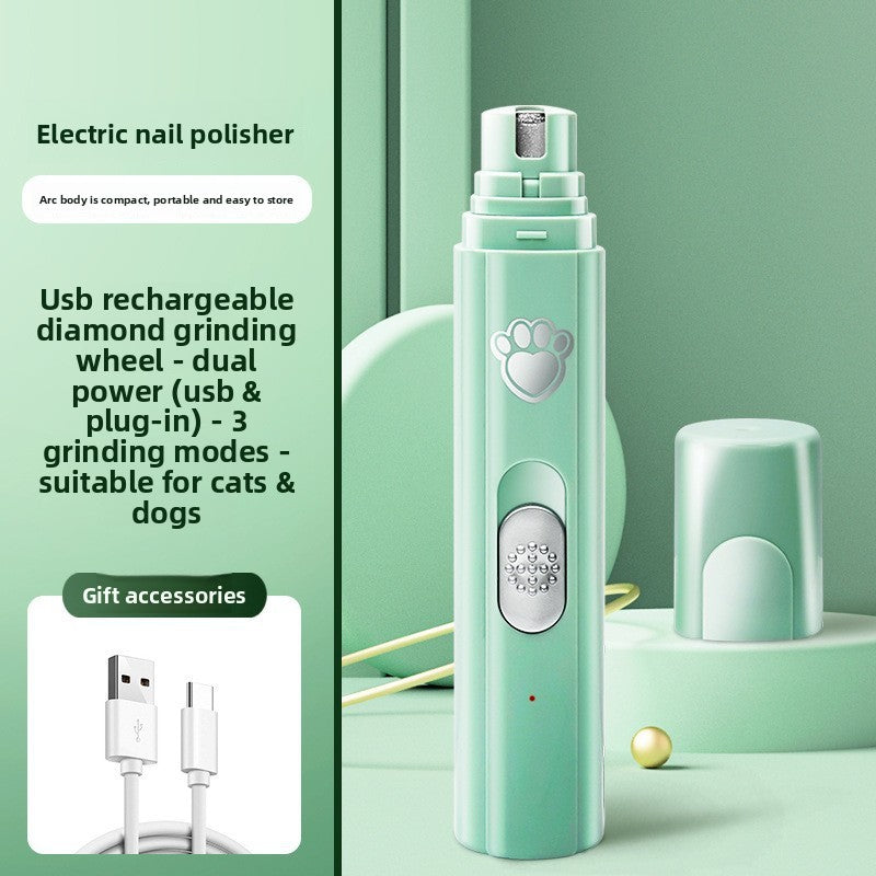 Paw Calm Cordless Pet Nail Grinder | Quiet Low-Noise Electric Claw Trimmer