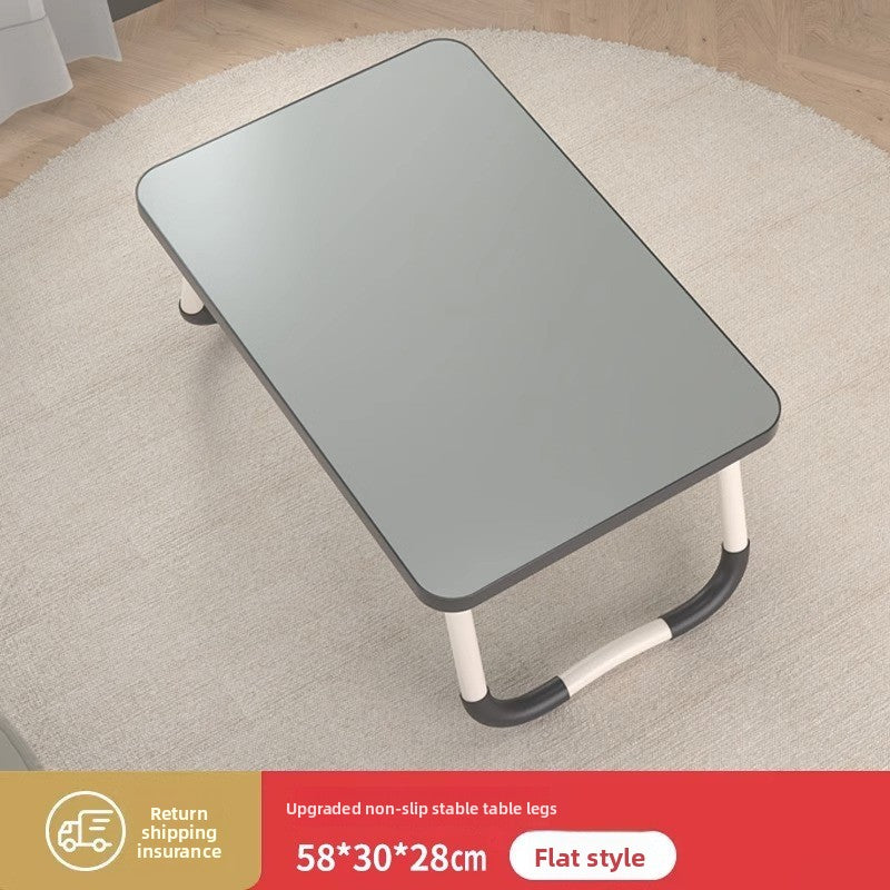 Foldable Bed Table with Storage Options