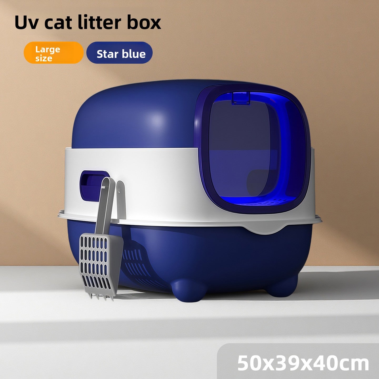 Enclosed Smart cat Litter Box- UV Sterilization & Odor Control