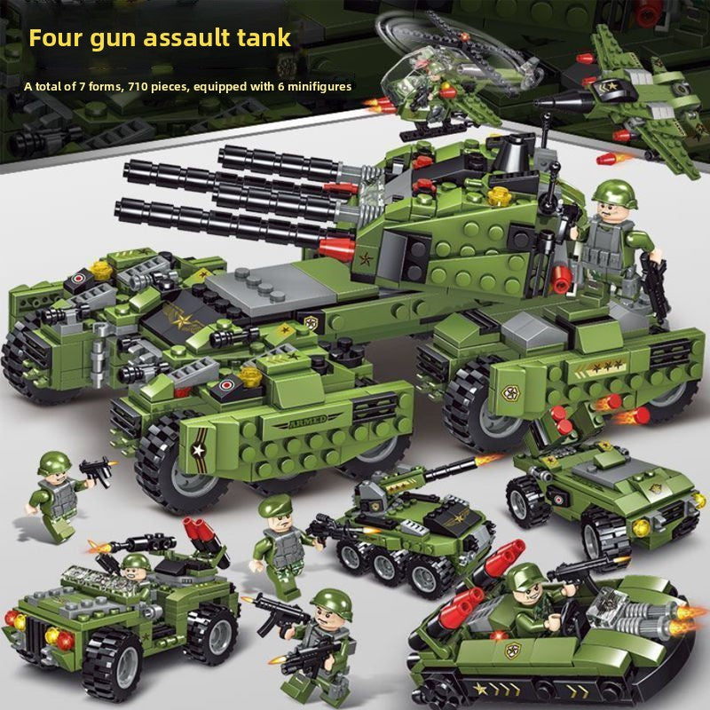 Military Aircraft Carrier Building Blocks Set