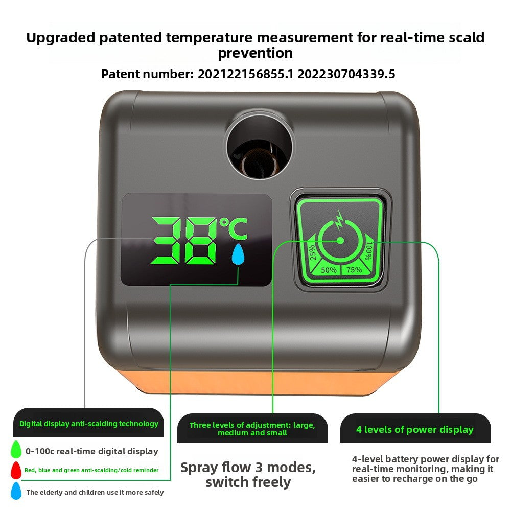 Portable Electric Shower with Multiple Spray Modes