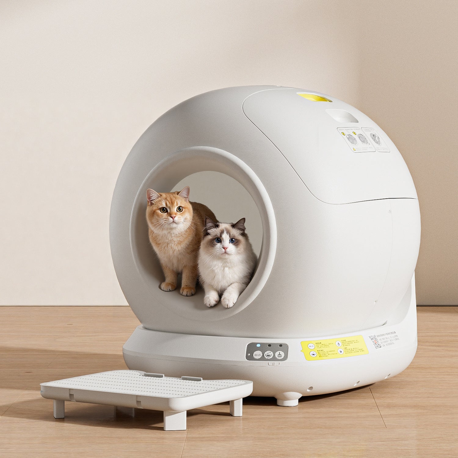 Smart Wi-Fi Automatic Cat Litter Box | App-Controlled Self-Cleaning