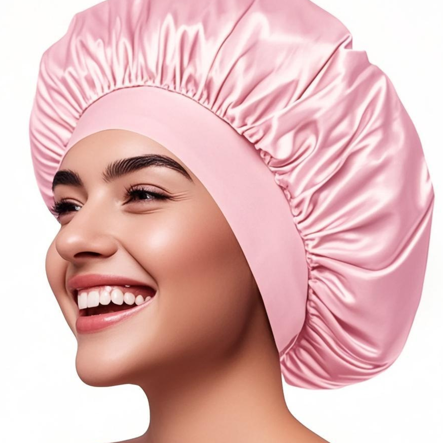 Wide Brim Stretchy Hair Care Cap