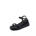 French-Inspired Roman Platform sandals | Lightweight Open-Toe Wedge Slides