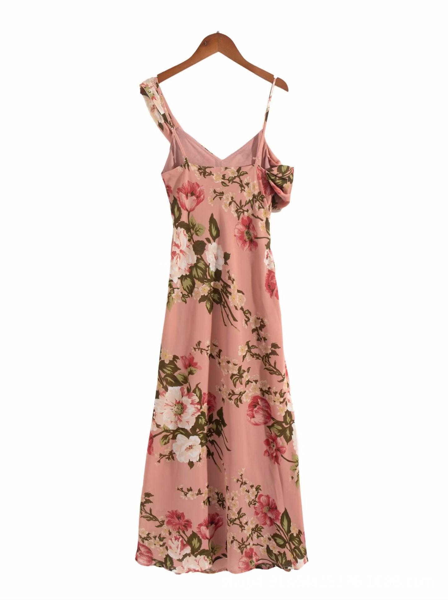 Iris Textured One-Shoulder Midi Dress-Asymmetrical Slim Fit Cocktail Dress