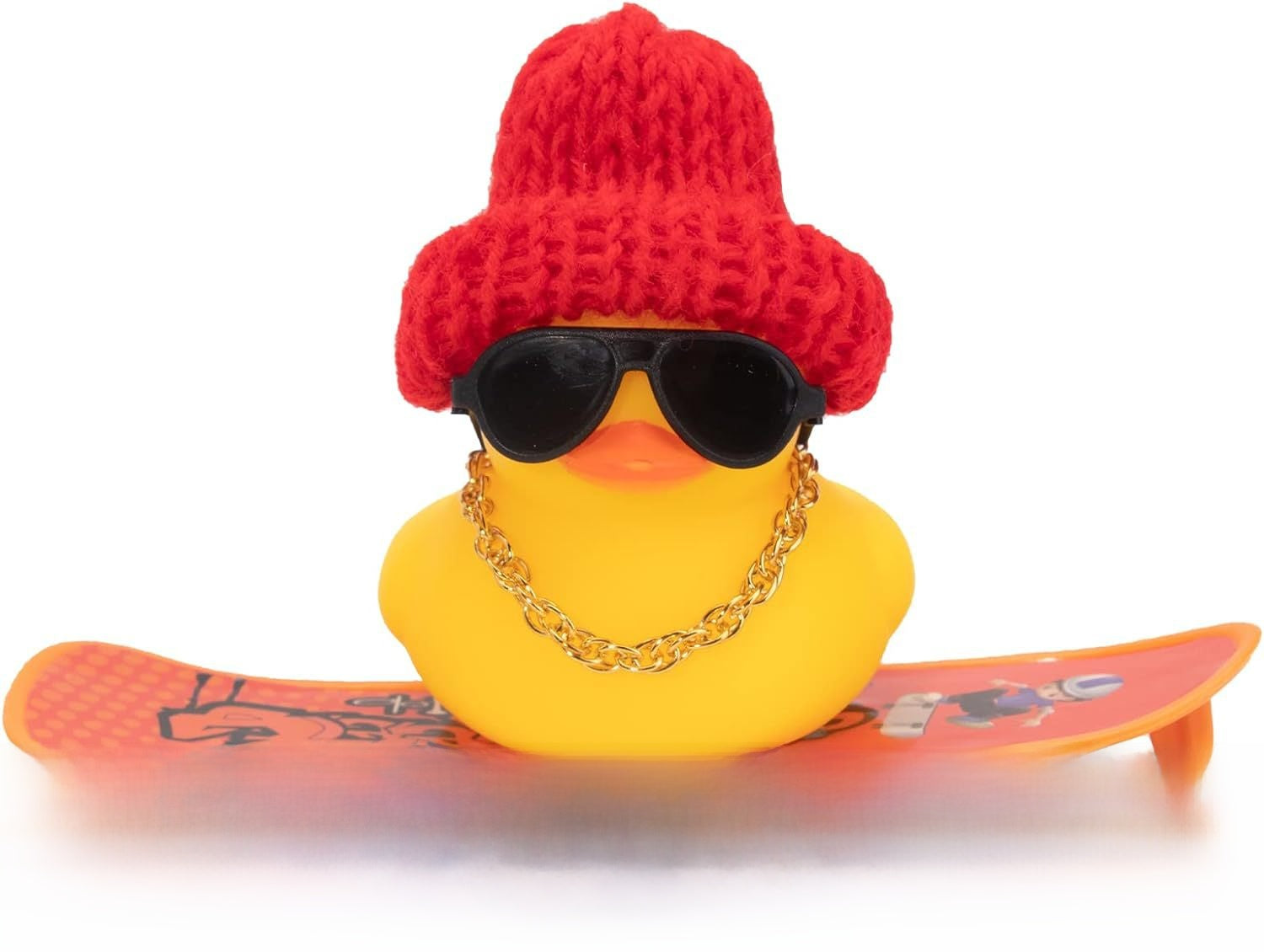 Cool skateboard rubber duck children's water play ducklings