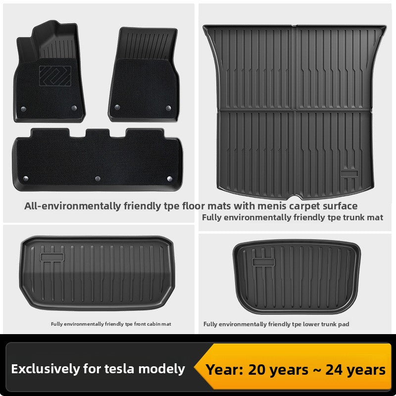 Tesla Model 3/Y Custom Fit TPE All-Weather Floor Mats