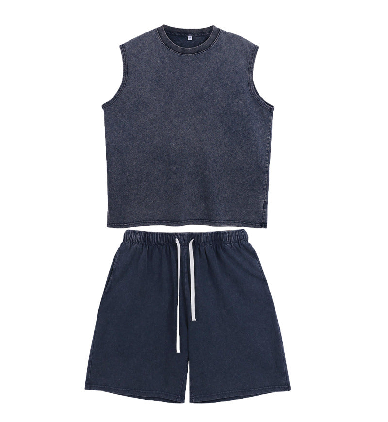 Mens Cotton Vintage Vest Loose Fit