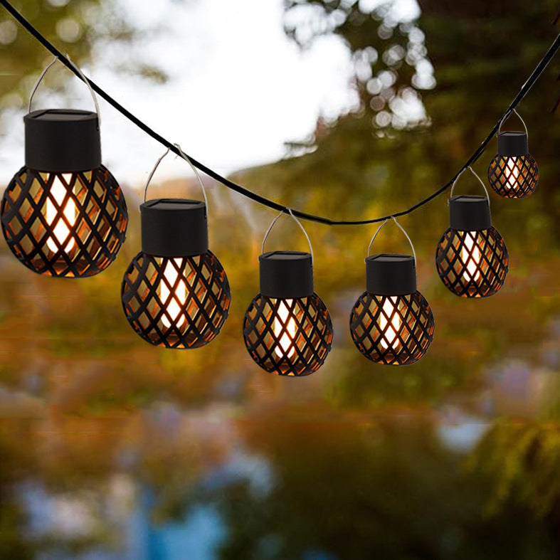 Lumina Waterproof Hanging Solar Lights-Realistic Flicker Flame Garden Decor