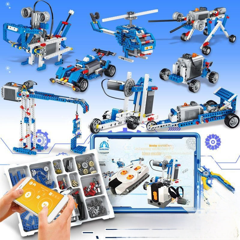 Remote-Controlled Tank Box Building Toy