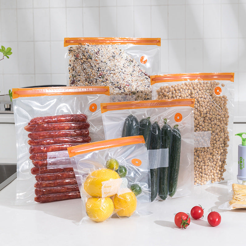 Thickened Vacuum Sealed Food Storage Bags with Pump