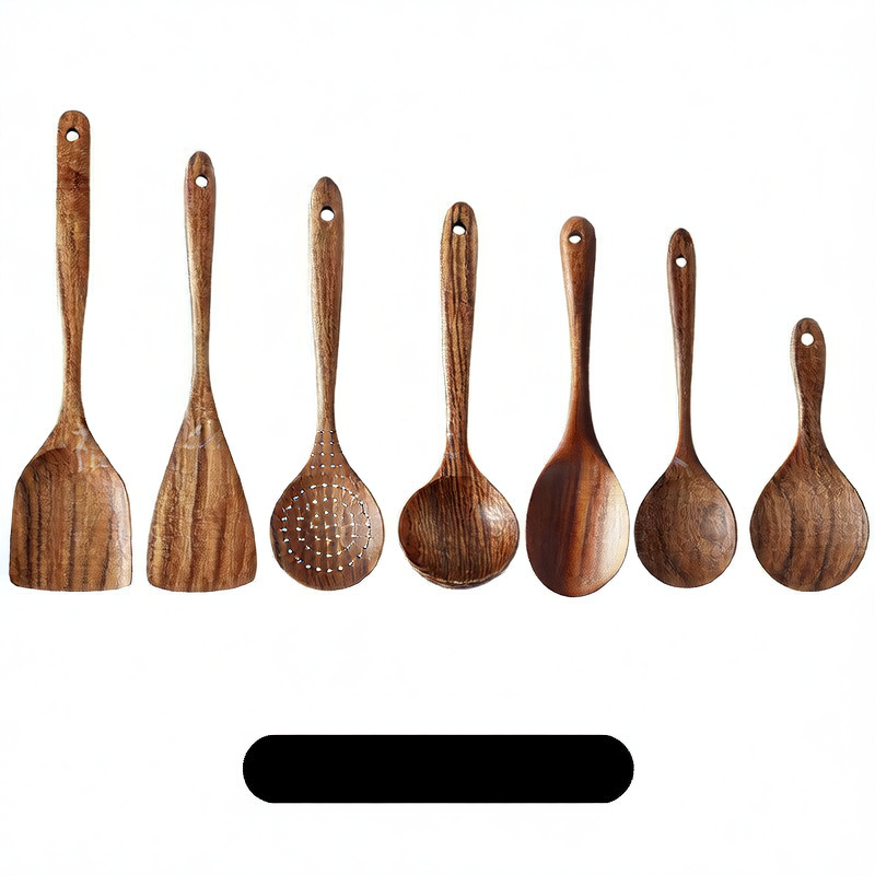 Acacia Wood 9-Piece Kitchen Utensil Set