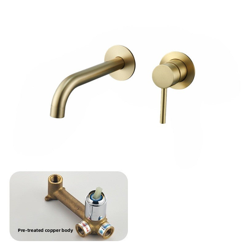 All Copper Concealed Basin Mixer Faucet