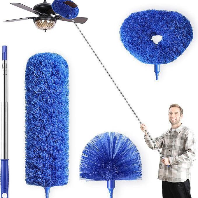 Telescopic Microfiber Cleaning Duster Set
