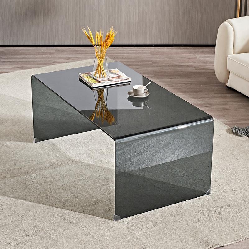 rectangular glass coffee table