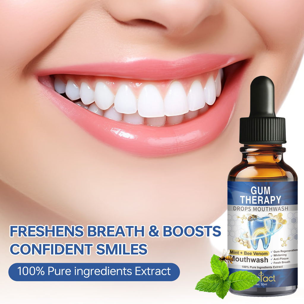 Professional-Grade Gum Therapy & Mint Oral Cleansing Drops – Advanced Anti-Bacterial Botanical Freshness Elixir (50ml)
