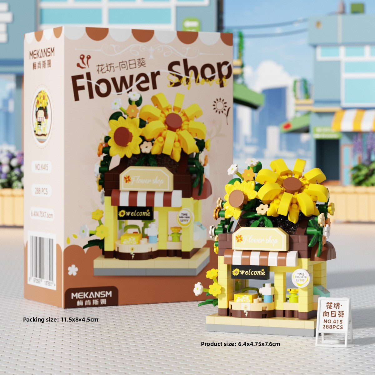 Mini Street View Building Blocks Set-Micro Architecture City Creator Bricks Toy, DIY Educational Village Model Kits for Kinds & Adults (Cafes, Shops & Castles)