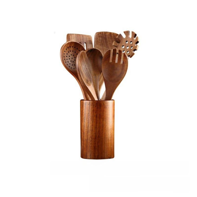 Acacia Wood 9-Piece Kitchen Utensil Set