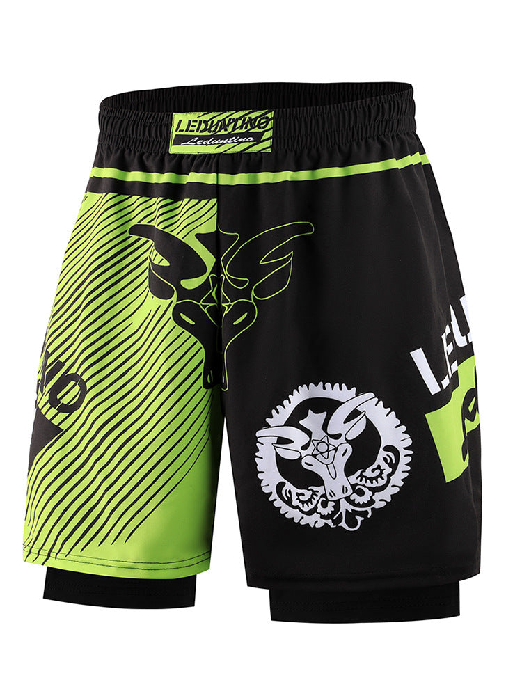 Muay Thai Shorts with Side Shiny Trim