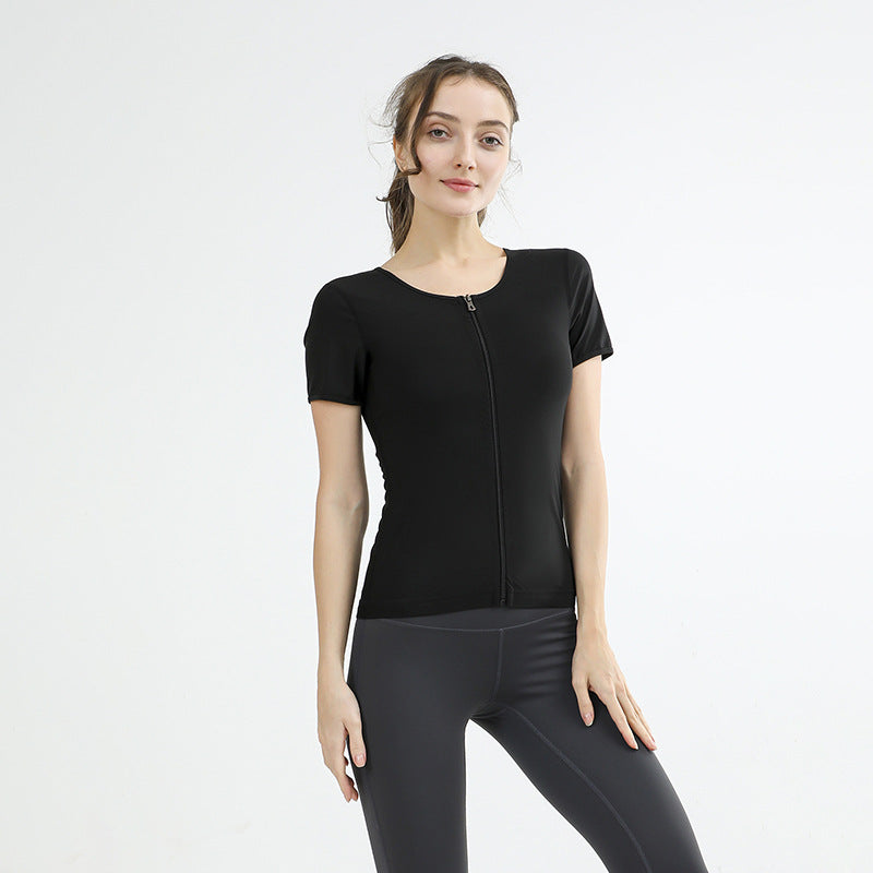 Plus Size Fitness Yoga Bodysuit with Abdominal Support