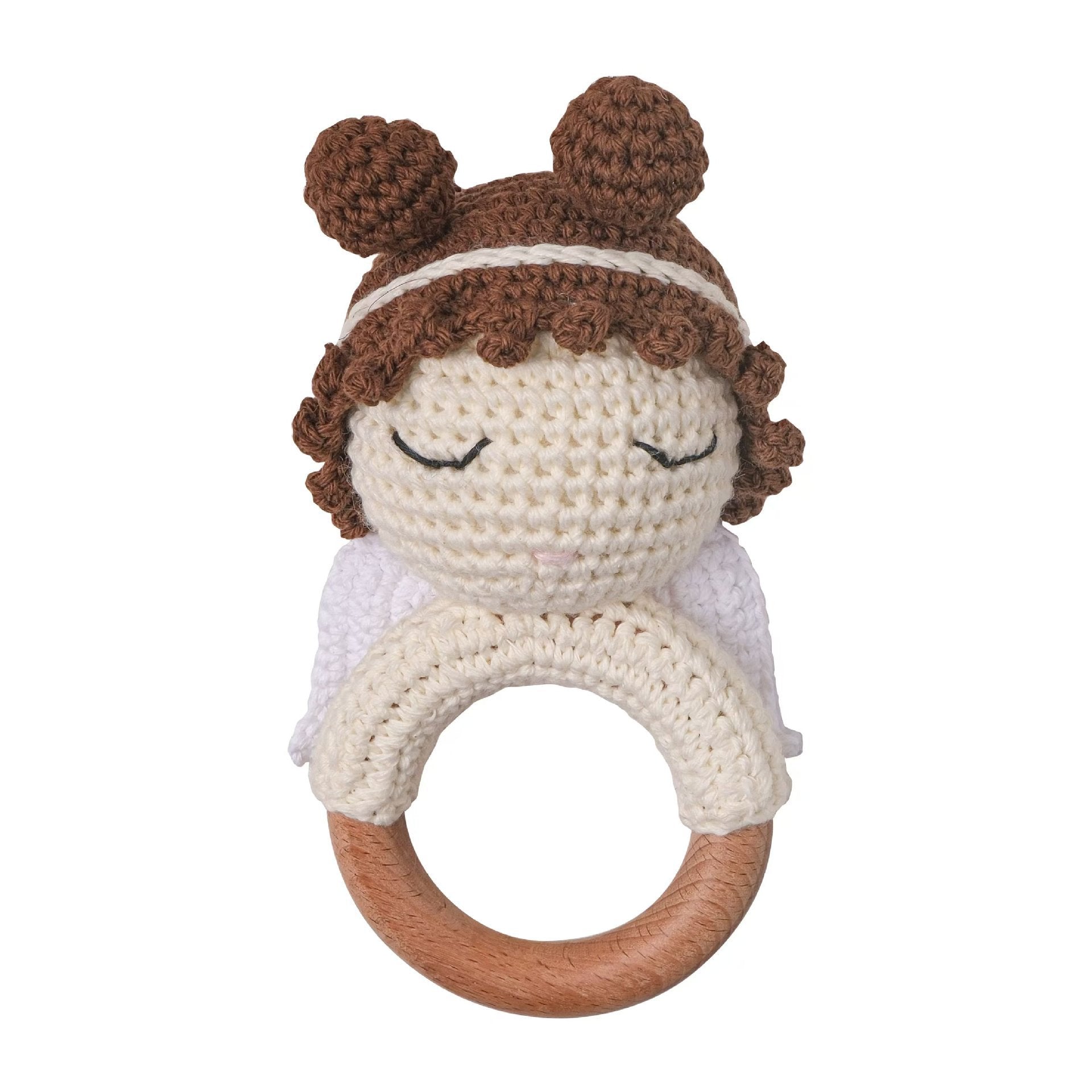 Handmade Crochet Animal Baby Rattle Teether