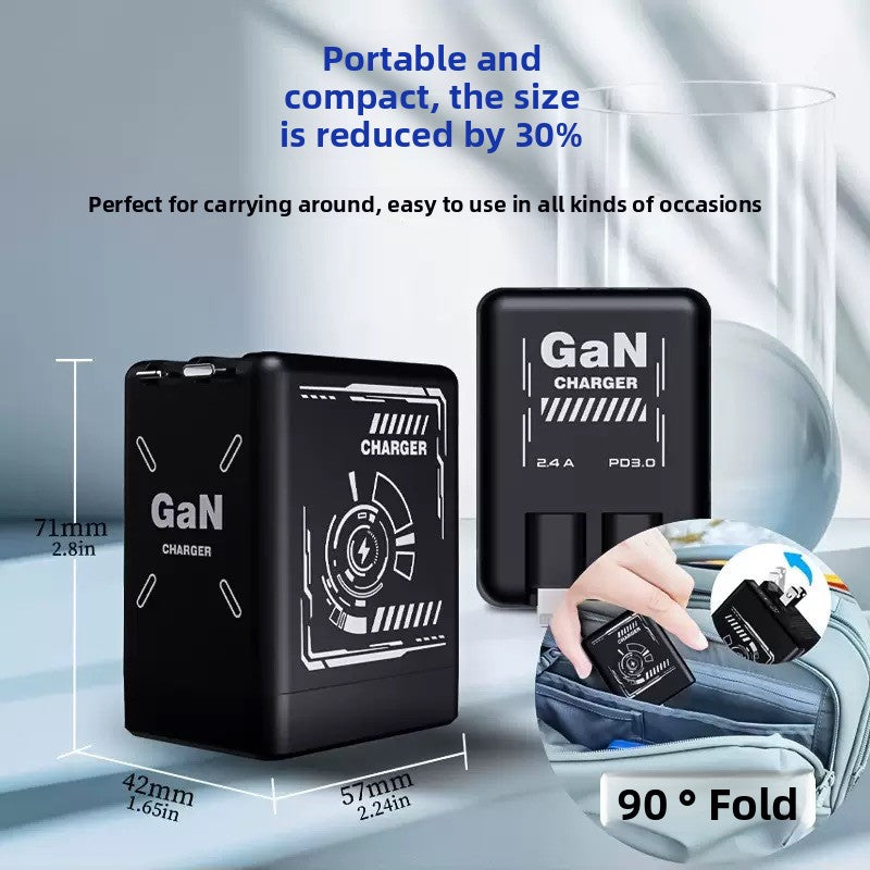 120W GaN Charger with Retractable Cable