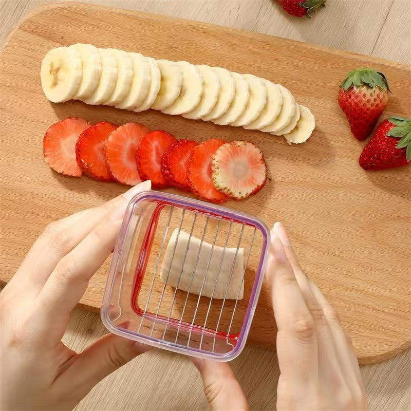 Manual Rapid Fruit & Vegetable Slicer | 304 Stainless steel Multi-Cutter