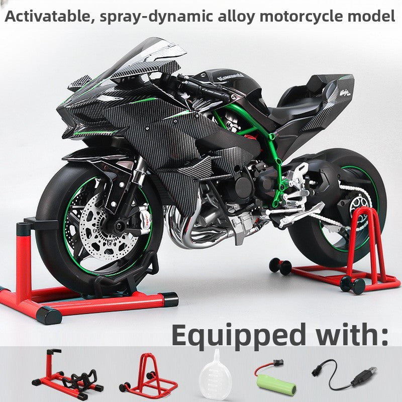 Simulation alloy motorcycle model