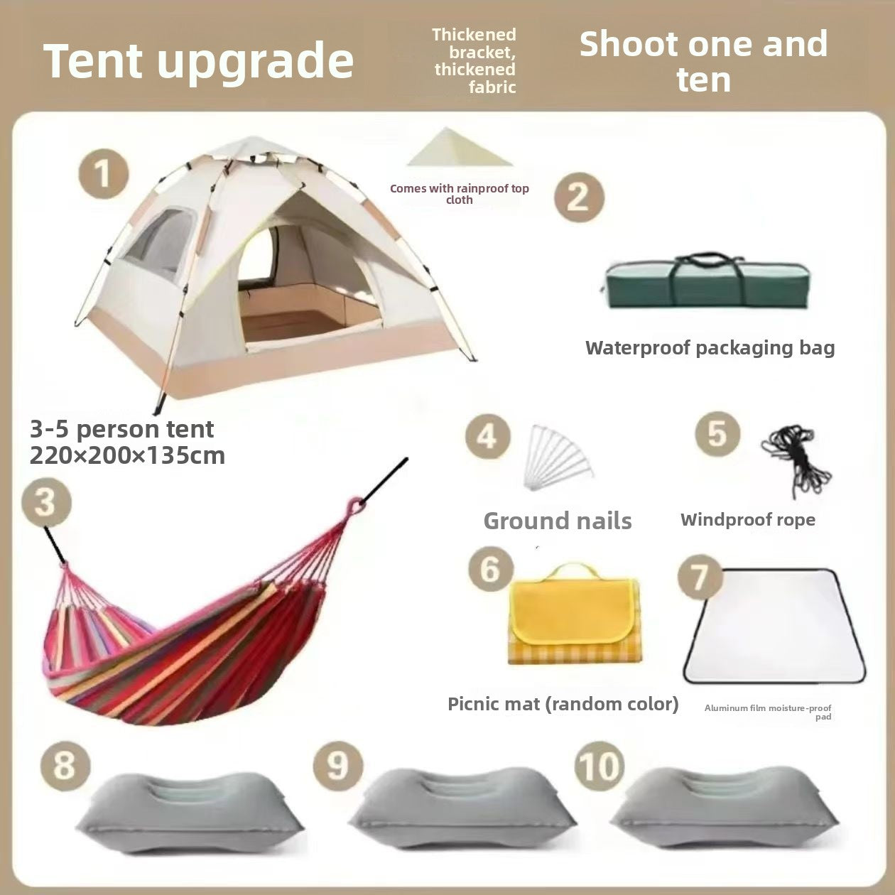 Automatic Pop-Up Camping Tent
