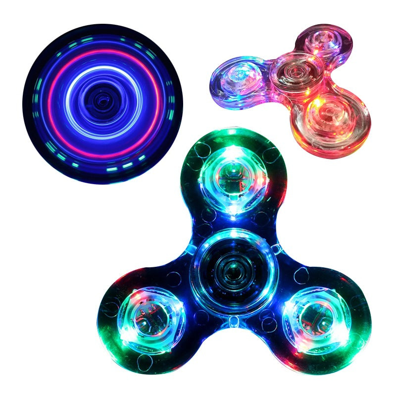 Crystal Fidget Spinner – Light-Up Stress Relief Gyro Toy for Focus & Relaxation