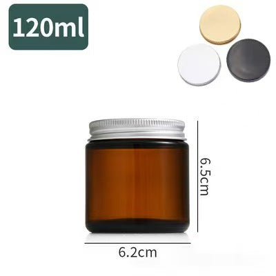 Multi-Color Glass Candle Containers – Elegant Home Decor Jars with Gold/Silver/Black Lids
