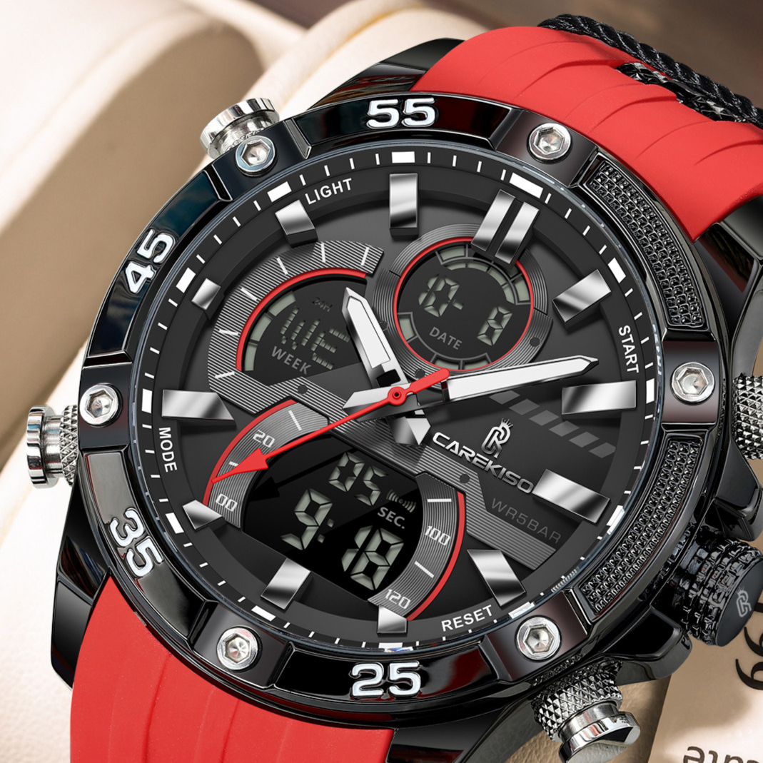 Mens Dual Display Electronic Watch