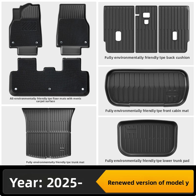 Tesla Model 3/Y Custom Fit TPE All-Weather Floor Mats