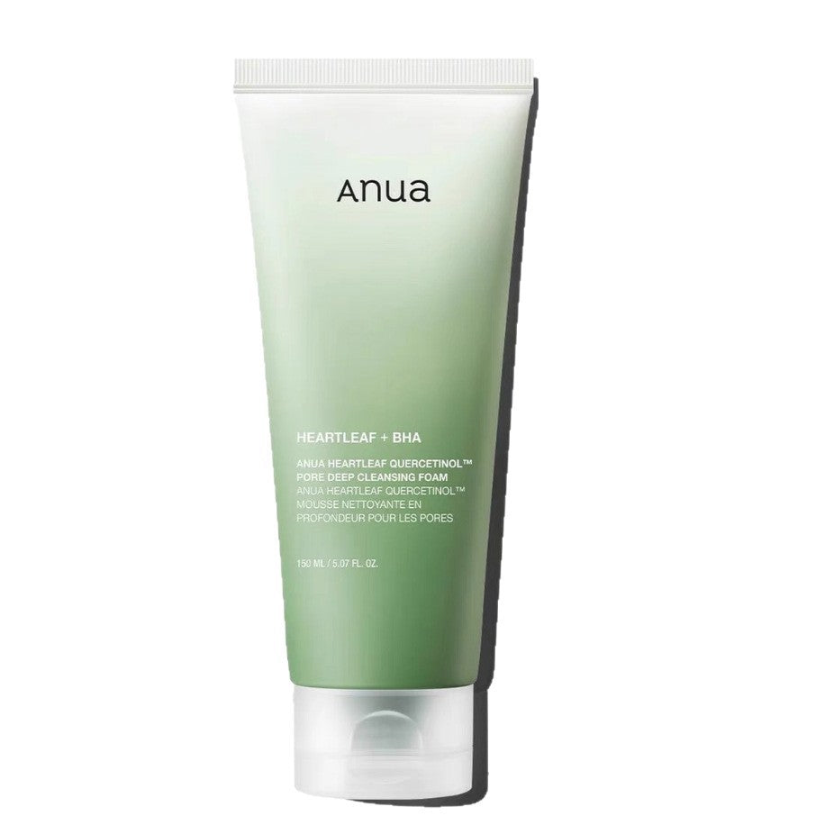 ANUA Heartleaf Deep Pore Cleaning Foam 150ml Soothing Acne & Pore Facial Cleanser
