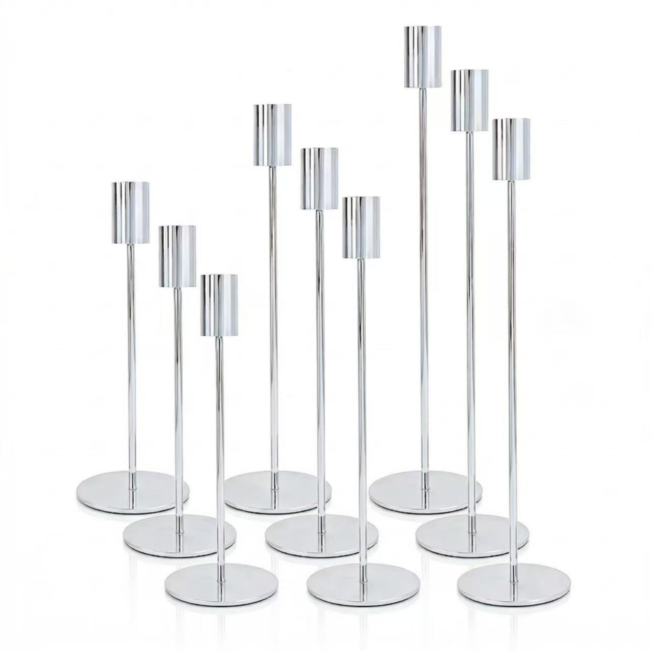 European Minimalist Metal Candle Holders