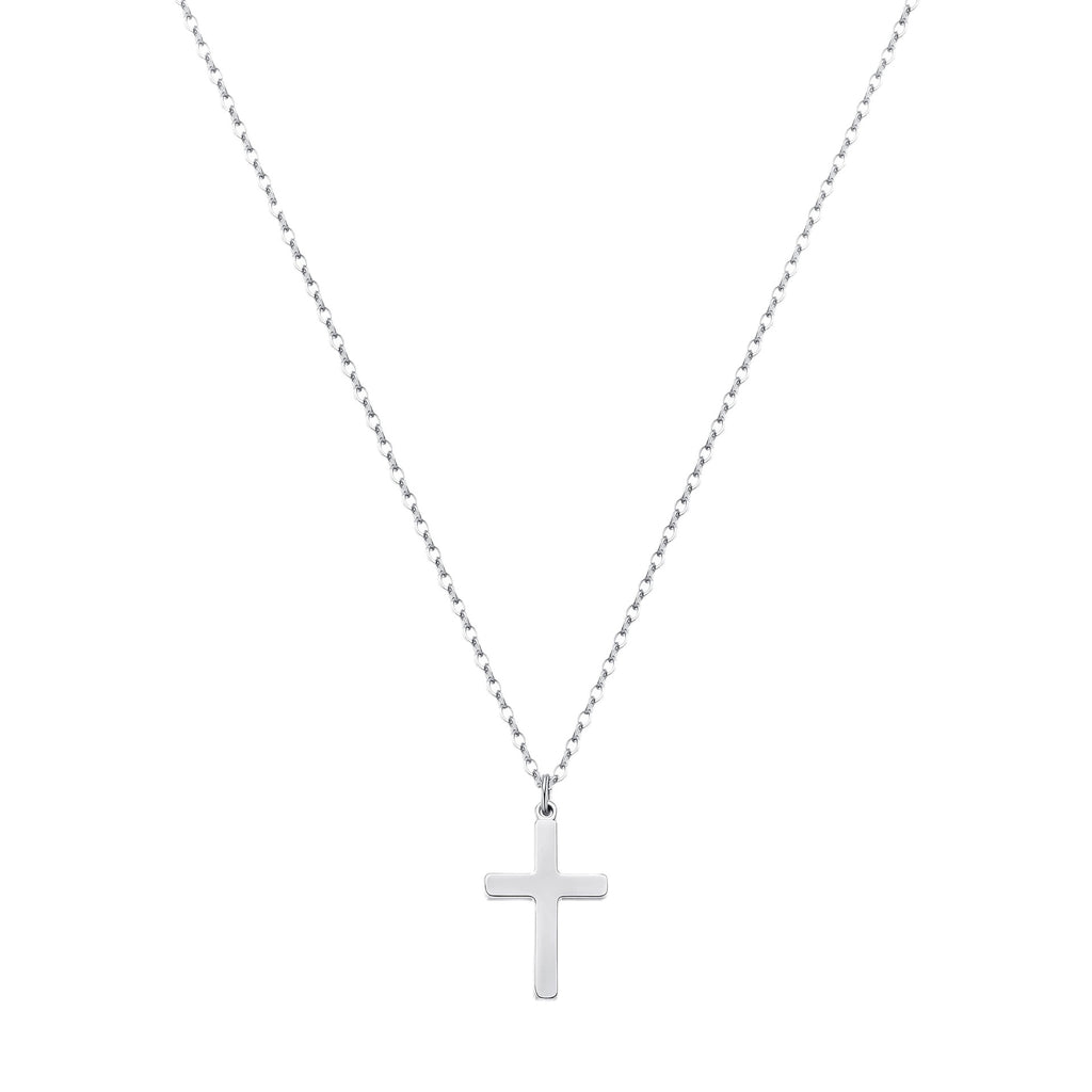 Simple Geometric Cross Pendant Necklace