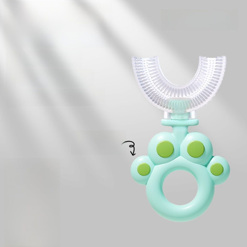 U-Shaped Silicone Children Training Toothbrush