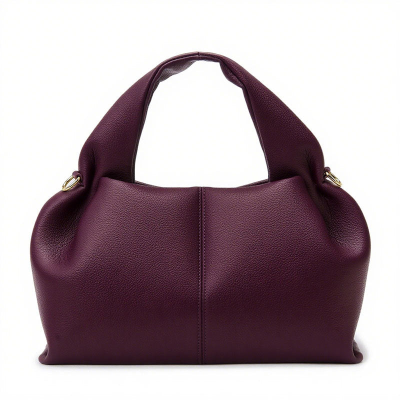 Slouchy PU Leather Cloud Shoulder Bag Large Capacity Minimalist Hobo Purse
