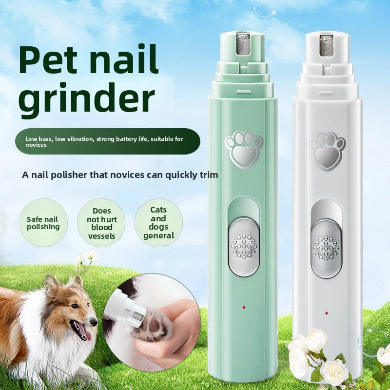 Paw Calm Cordless Pet Nail Grinder | Quiet Low-Noise Electric Claw Trimmer