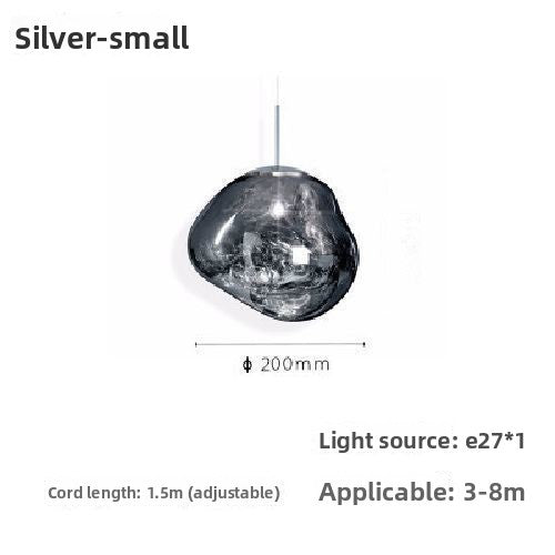 Glass chandelier
