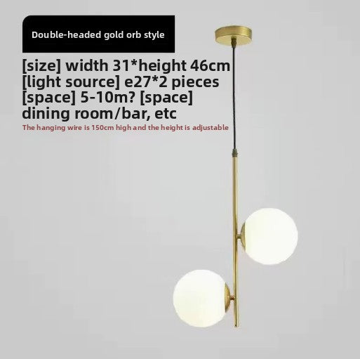 Glass Sphere LED Pendant Light