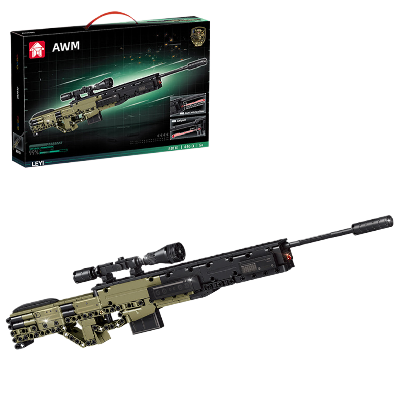 Building Block Model Gun – Functional Sniper Rifle, AK47 & Machine Gun Sets