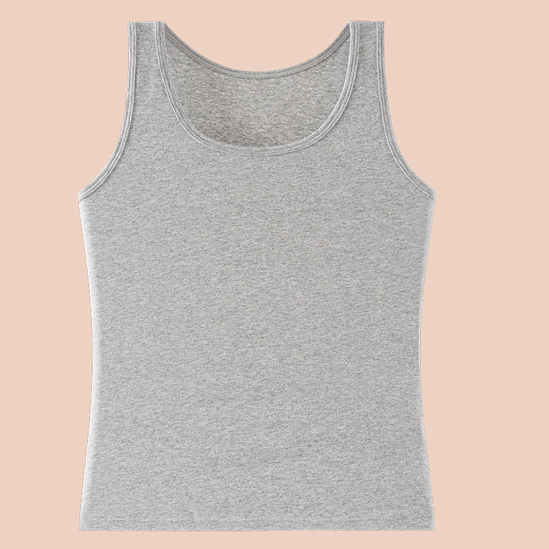 Adjustable Strap Cotton Vest for Women
