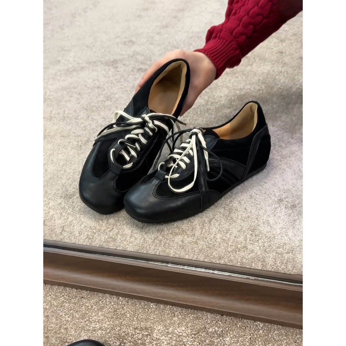 Retro Lace-Up Casual Sneakers