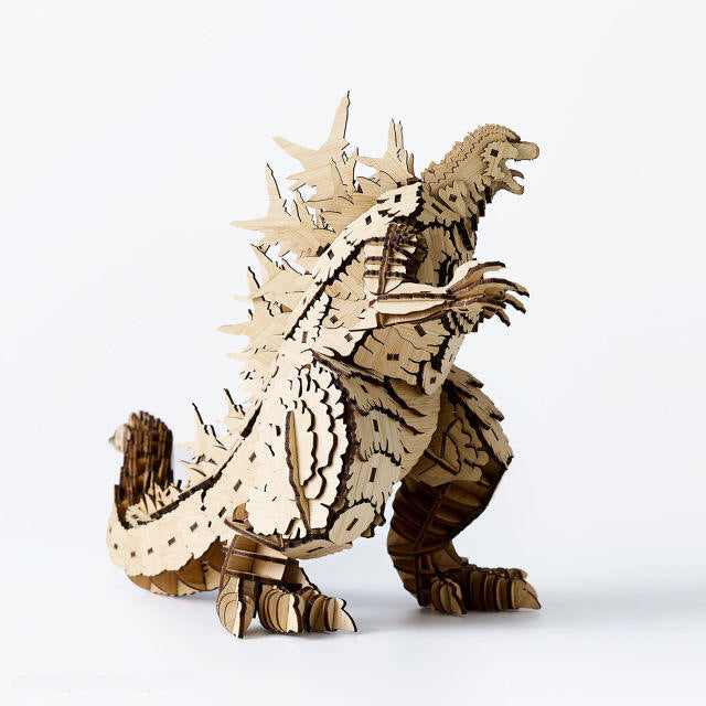 3D Wooden Puzzle Model Kit Godzilla, Howl's Moving Castle & Sky City Mechanical Toys