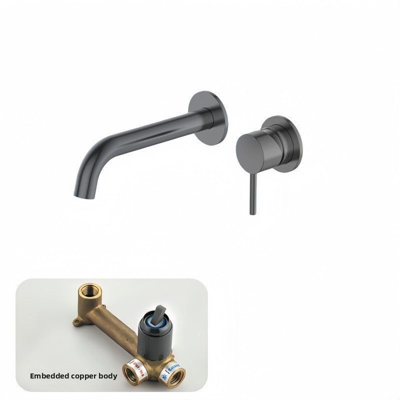 All Copper Concealed Basin Mixer Faucet