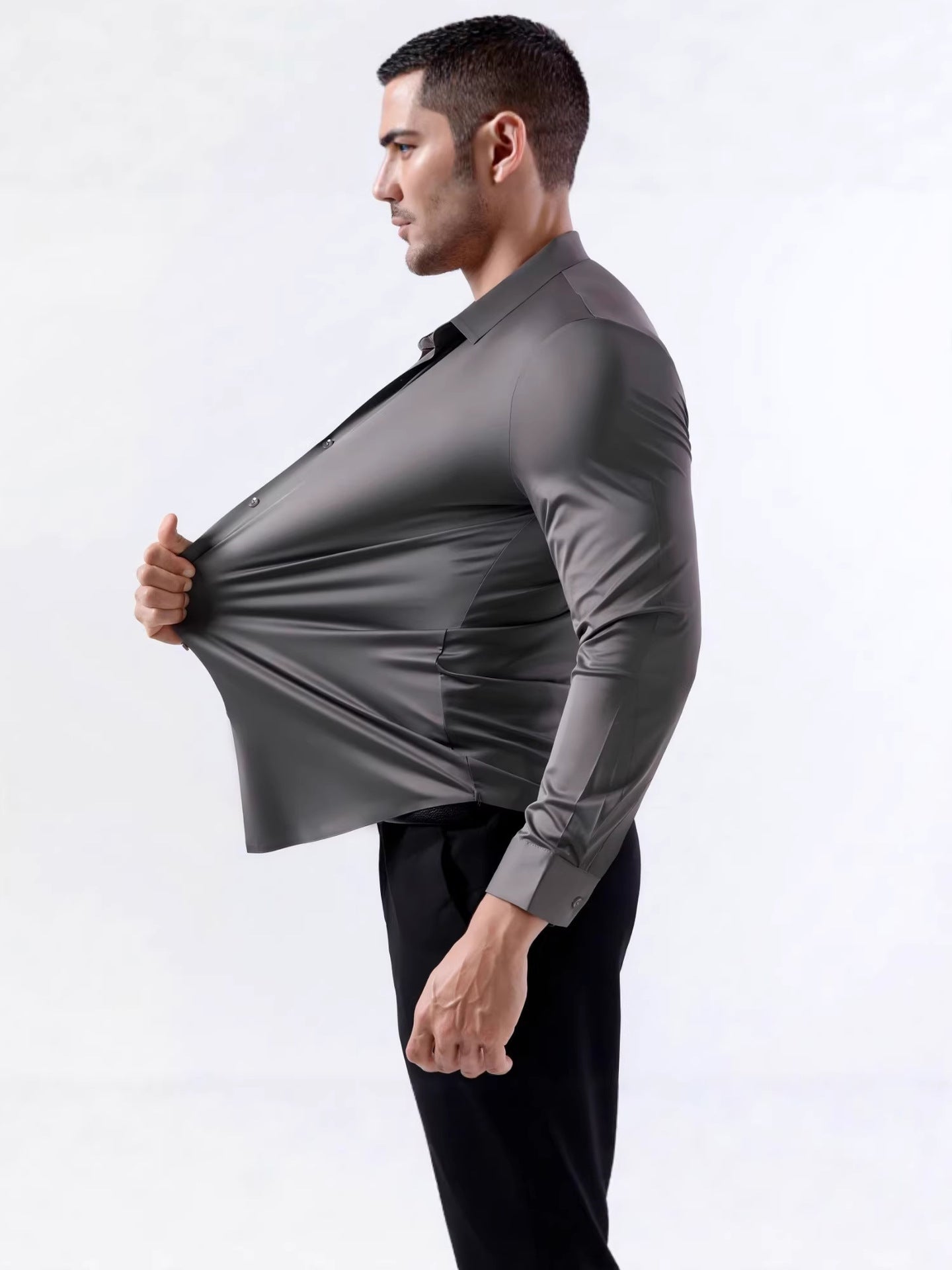 Stretch Wrinkle Resistant Mens Shirt