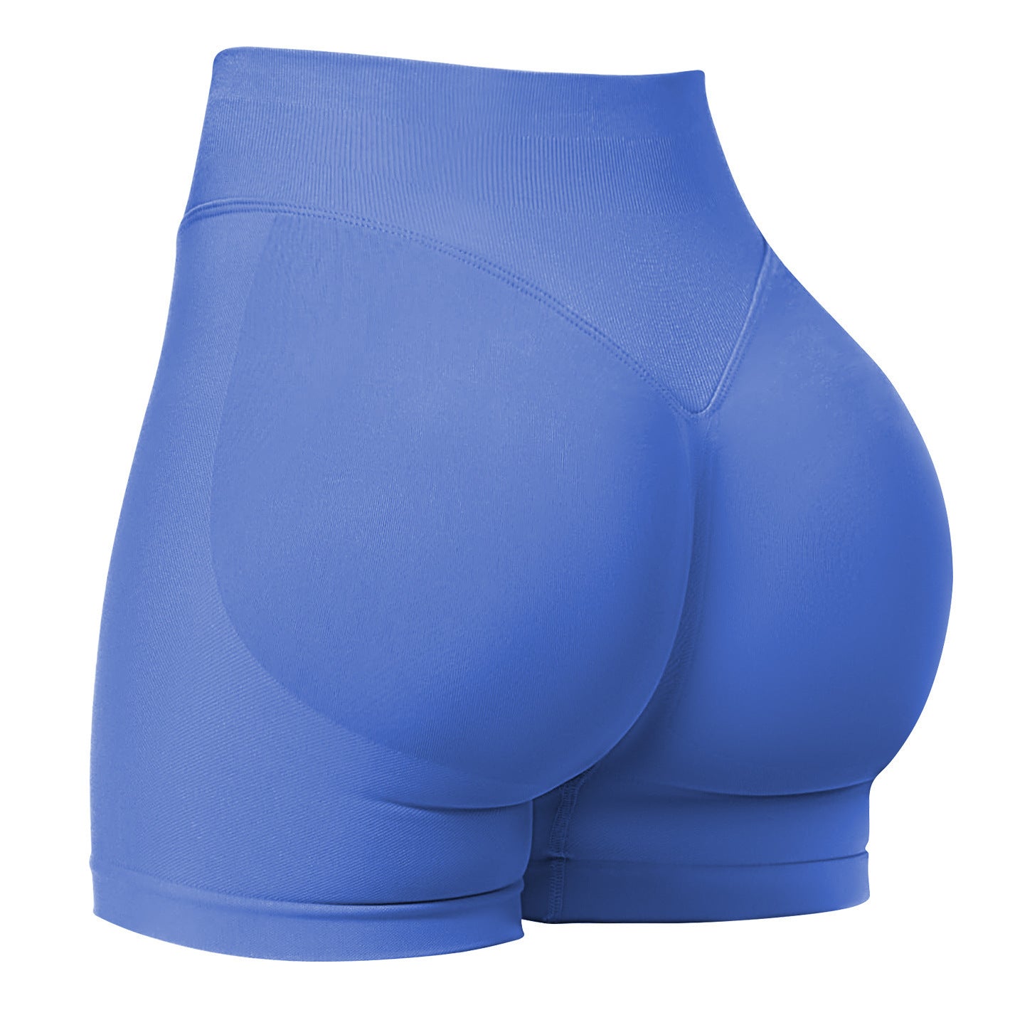 Womens High-Waisted Seamless Yoga Shorts