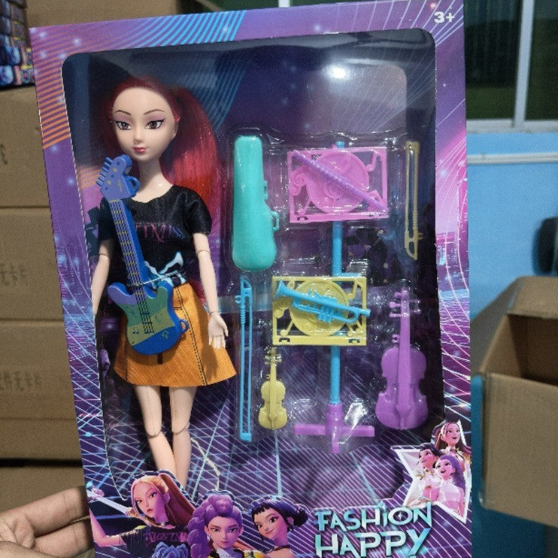 Articulated Music Doll with Colorful Lights