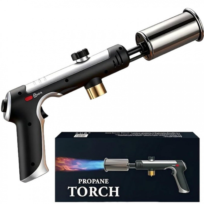 Professional High-Temperature Flame Torch Gun – Heavy-Duty 304/316 Stainless Steel Precision Igniter with Safety Lock